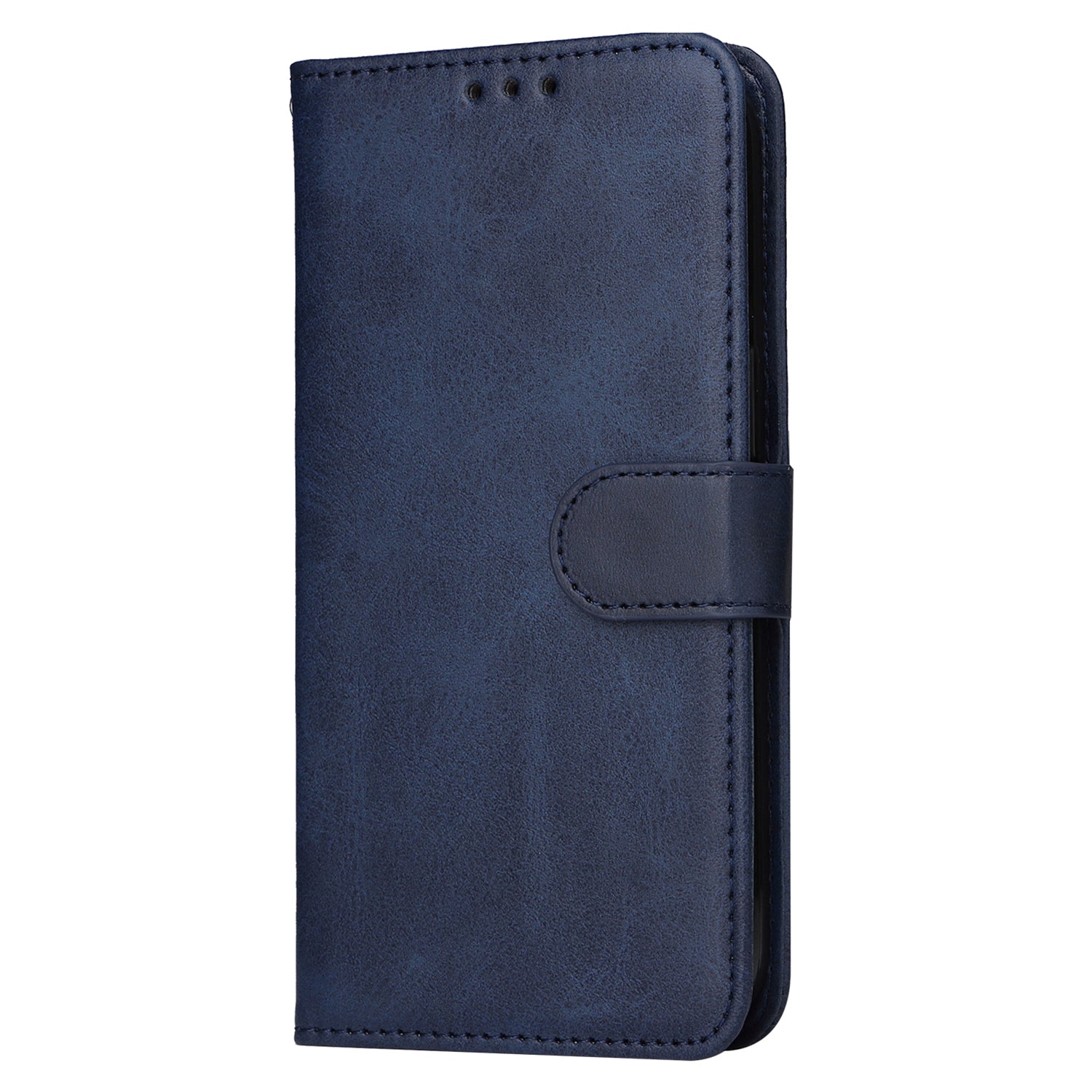 Uniqkart for iPhone 15 Plus Wallet Phone Case Calf Texture Anti-Scratch PU Leather Smartphone Shell Flip Stand Cover - Blue Uniqkart for iPhone 15 Plus Wallet Phone Case Calf Texture Anti-Scratch PU Leather Smartphone Shell Flip Stand Cover - Blue